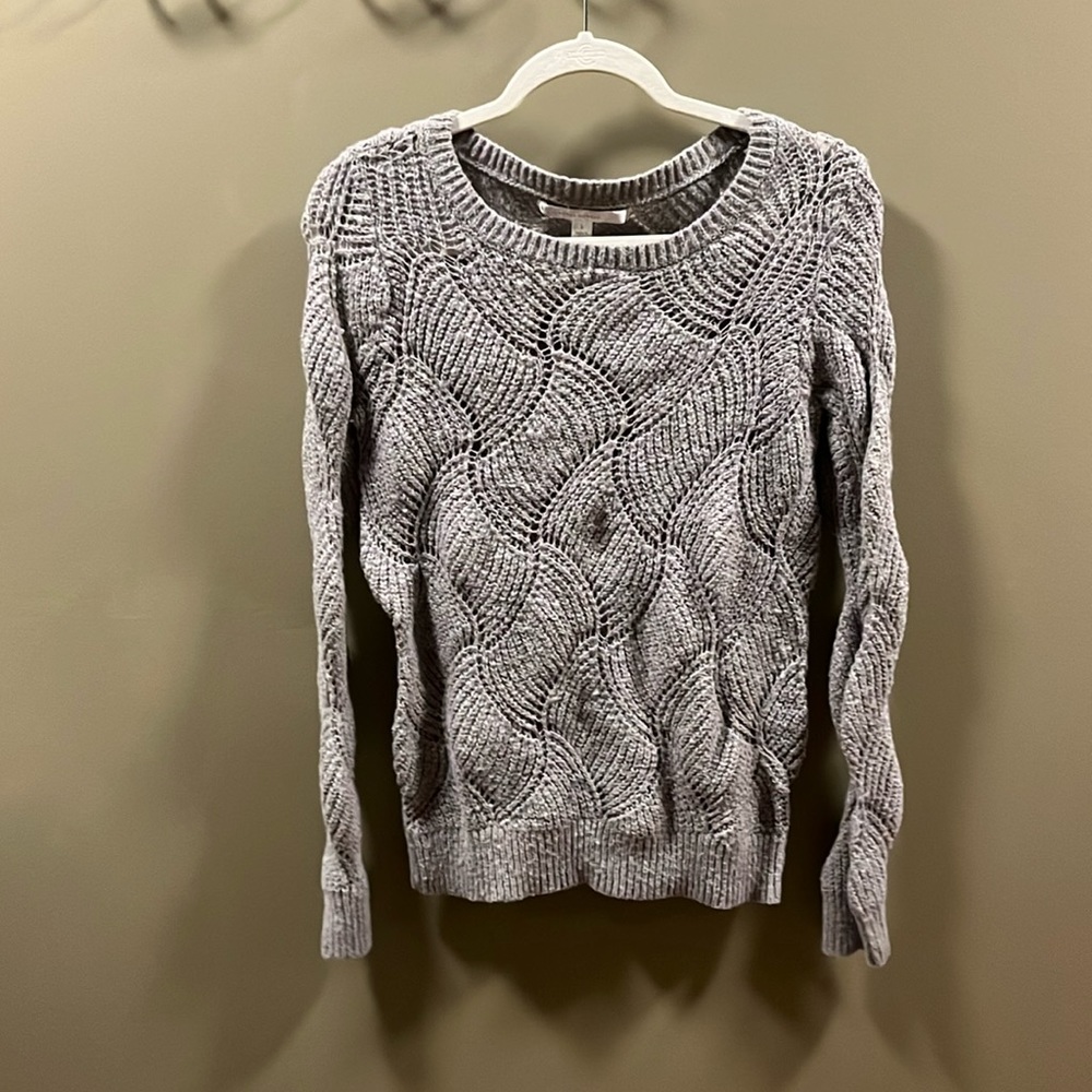 Lauren Conrad size small, gray sweater.